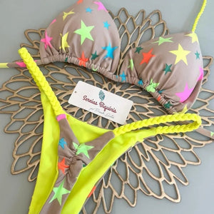 2025 New Push Up Bikinis Set Two Piece Suit Women Swimsuit Bathing Suit Sexy Bikini Swimwear Print Beachwear Tied Biquinis - Flawda Baby Enterprises