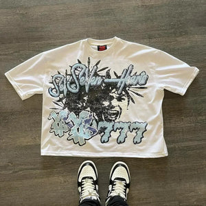 American Miami style graphic t shirts harajuku y2k top oversized t shirt couples pro choice gothic streetwear retro men clothing