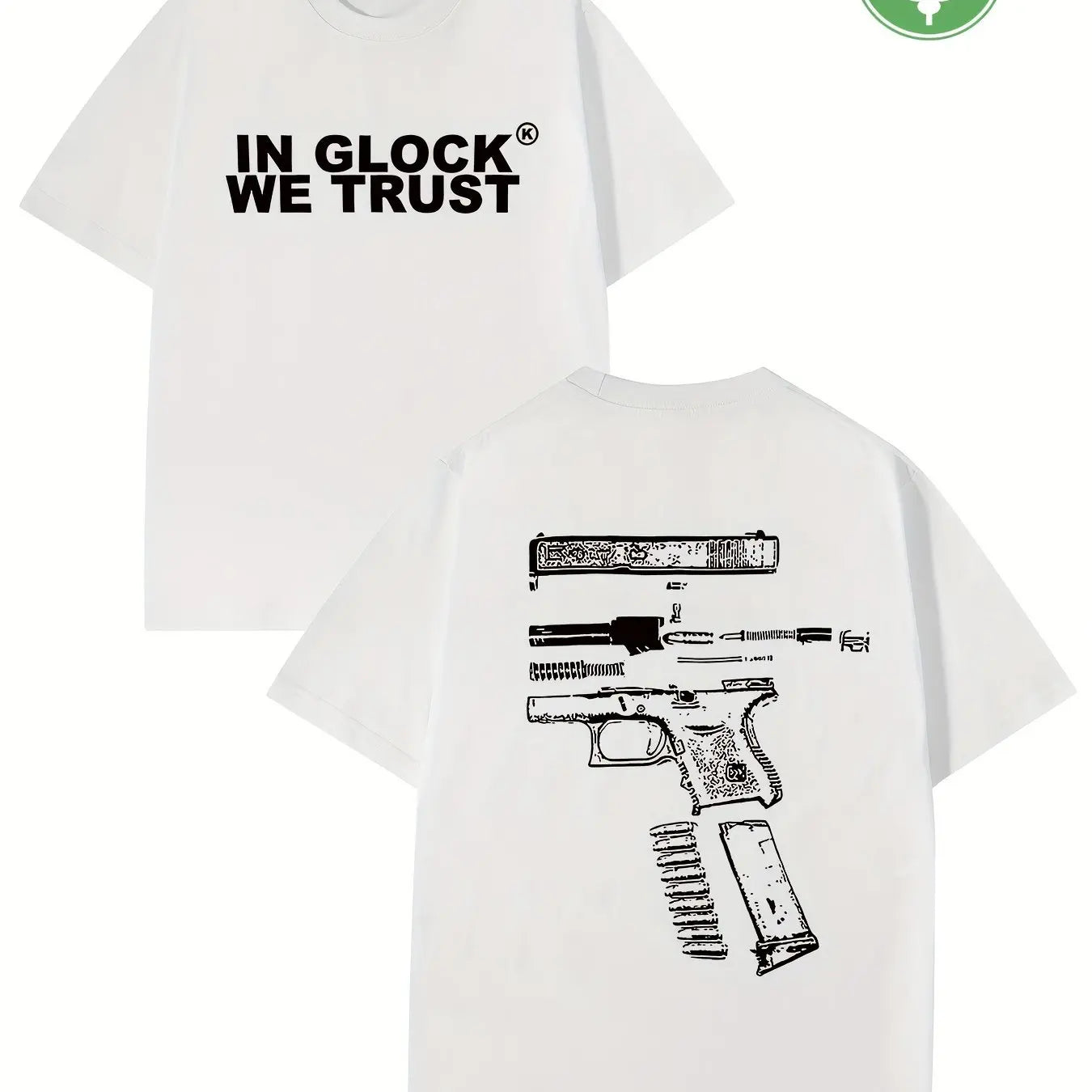 2025 Women Graphic in Glock T-Shirt Cotton Sweat Wicking Breathable High-Quality Men Tshirt Casual Tee for Easy Movement Perfect