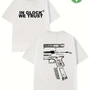 2025 Women Graphic in Glock T-Shirt Cotton Sweat Wicking Breathable High-Quality Men Tshirt Casual Tee for Easy Movement Perfect