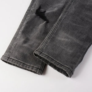 KSUBI Cross Jeans High Street Red Cross Embroidery Logo Low Rise Jeans Men's Women's Streetwear Metal Button Slim Stretch Jeans