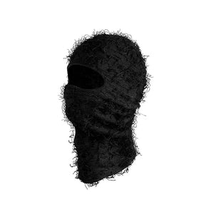 New Fuzzy Balaclava Hat Full Face Cover Ski Mask Knitted Beanies Distressed Winter Windproof Warm Bicycle Neck Camouflage Cap