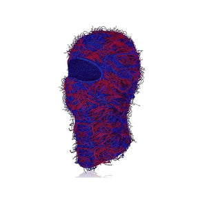 New Fuzzy Balaclava Hat Full Face Cover Ski Mask Knitted Beanies Distressed Winter Windproof Warm Bicycle Neck Camouflage Cap