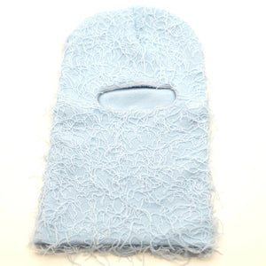 New Fuzzy Balaclava Hat Full Face Cover Ski Mask Knitted Beanies Distressed Winter Windproof Warm Bicycle Neck Camouflage Cap