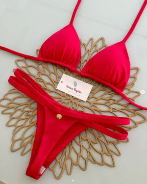 Sexy Print Bikini Sets 2025 Summer Fashion High Waist Bathing Suit Women's Swimming Suit Biquinis Two Pieces Suit Beachwear