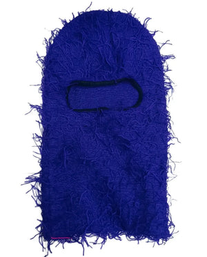 New Fuzzy Balaclava Hat Full Face Cover Ski Mask Knitted Beanies Distressed Winter Windproof Warm Bicycle Neck Camouflage Cap