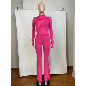 Autumn Winter Sports Outfits for Women 2 Piece Set Casual Zip Patchwork Jacket Top Top + Bodycon Pants Suits