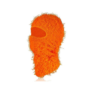 New Fuzzy Balaclava Hat Full Face Cover Ski Mask Knitted Beanies Distressed Winter Windproof Warm Bicycle Neck Camouflage Cap