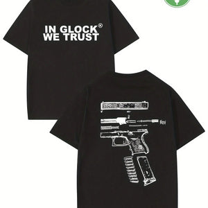 2025 Women Graphic in Glock T-Shirt Cotton Sweat Wicking Breathable High-Quality Men Tshirt Casual Tee for Easy Movement Perfect