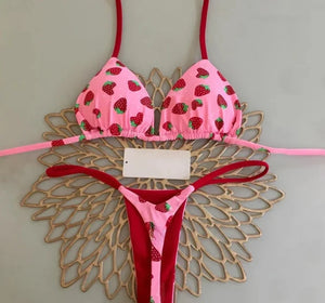 Sexy Print Bikini Sets 2025 Summer Fashion High Waist Bathing Suit Women's Swimming Suit Biquinis Two Pieces Suit Beachwear