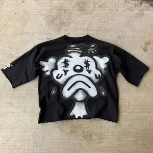 American Miami style graphic t shirts harajuku y2k top oversized t shirt couples pro choice gothic streetwear retro men clothing