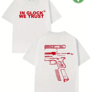2025 Women Graphic in Glock T-Shirt Cotton Sweat Wicking Breathable High-Quality Men Tshirt Casual Tee for Easy Movement Perfect