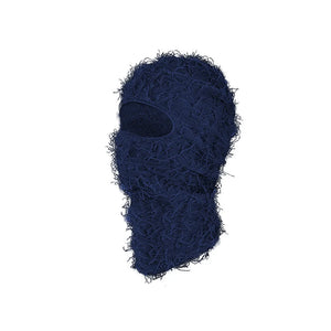 New Fuzzy Balaclava Hat Full Face Cover Ski Mask Knitted Beanies Distressed Winter Windproof Warm Bicycle Neck Camouflage Cap
