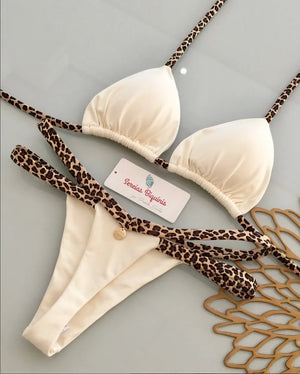 Sexy Print Bikini Sets 2025 Summer Fashion High Waist Bathing Suit Women's Swimming Suit Biquinis Two Pieces Suit Beachwear