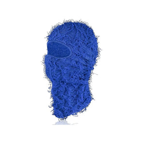 New Fuzzy Balaclava Hat Full Face Cover Ski Mask Knitted Beanies Distressed Winter Windproof Warm Bicycle Neck Camouflage Cap