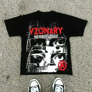 American Miami style graphic t shirts harajuku y2k top oversized t shirt couples pro choice gothic streetwear retro men clothing
