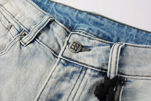 KSUBI Cross Jeans High Street Red Cross Embroidery Logo Low Rise Jeans Men's Women's Streetwear Metal Button Slim Stretch Jeans