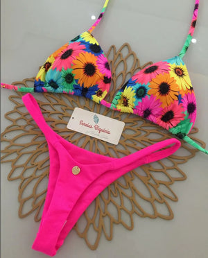 Sexy Print Bikini Sets 2025 Summer Fashion High Waist Bathing Suit Women's Swimming Suit Biquinis Two Pieces Suit Beachwear