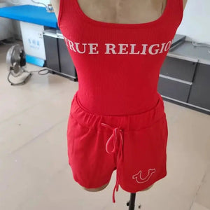 Crop Tops Summer Ribbed 2 Piece Pant Set Outfits Women Y2K Streetwear Sexy Club Graphic Crop Shirts Two Piece Set Shorts Pant - Flawda Baby Enterprises