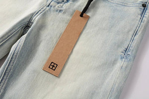 KSUBI Cross Jeans High Street Red Cross Embroidery Logo Low Rise Jeans Men's Women's Streetwear Metal Button Slim Stretch Jeans - Flawda Baby Enterprises