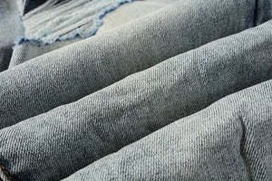New Purples 2024 Men jeans with top street distressed paint repair low raise Skinny Denim brands pants - Flawda Baby Enterprises