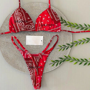 QINJOYER High Waist Bikini Set Women Swimwear Two Pieces Swimsuit Sexy Thong Bathing Suits for Women Girls Biquini Beach Wear - Flawda Baby Enterprises